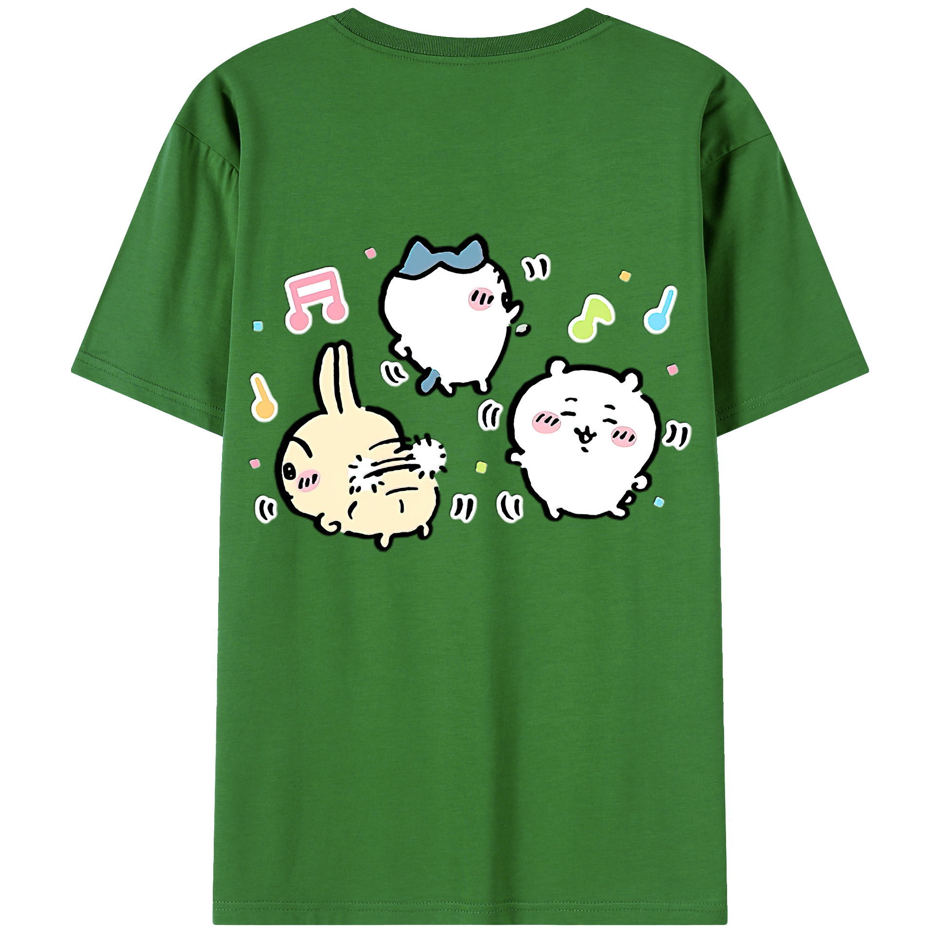 （画像用） ちいかわ うさぎ Chii-kawa usagi レディース半袖Tシャツ(バックプリント)